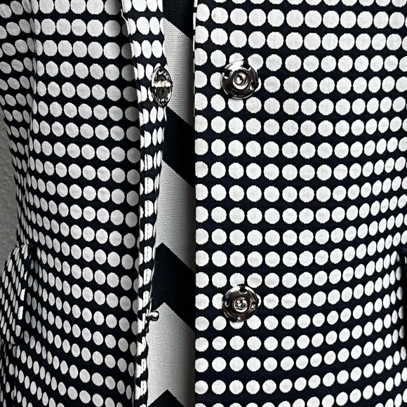 Akris Punto Black & White Sz 4 Office Career Polka Dot Blazer - Picture 13 of 16